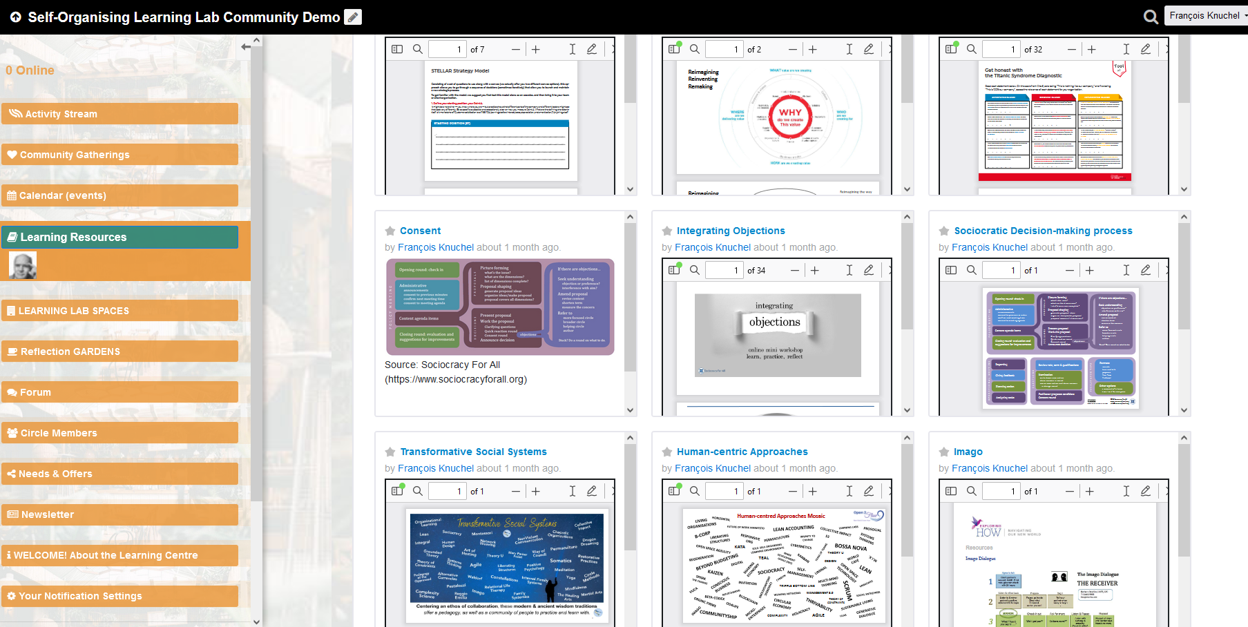 Community or Organisational Learning Labs – Generative Dialogue — Online